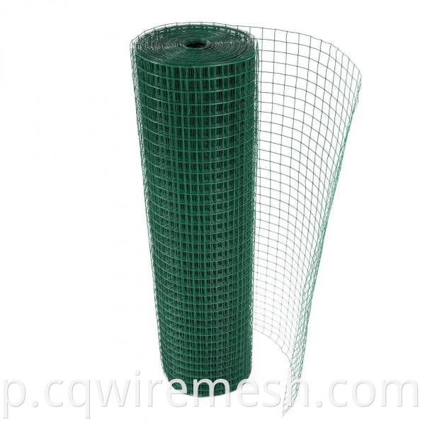 中国卸売メッシュ25x25mm緑色のビニールコーティング溶接ワイヤーメッシュ
